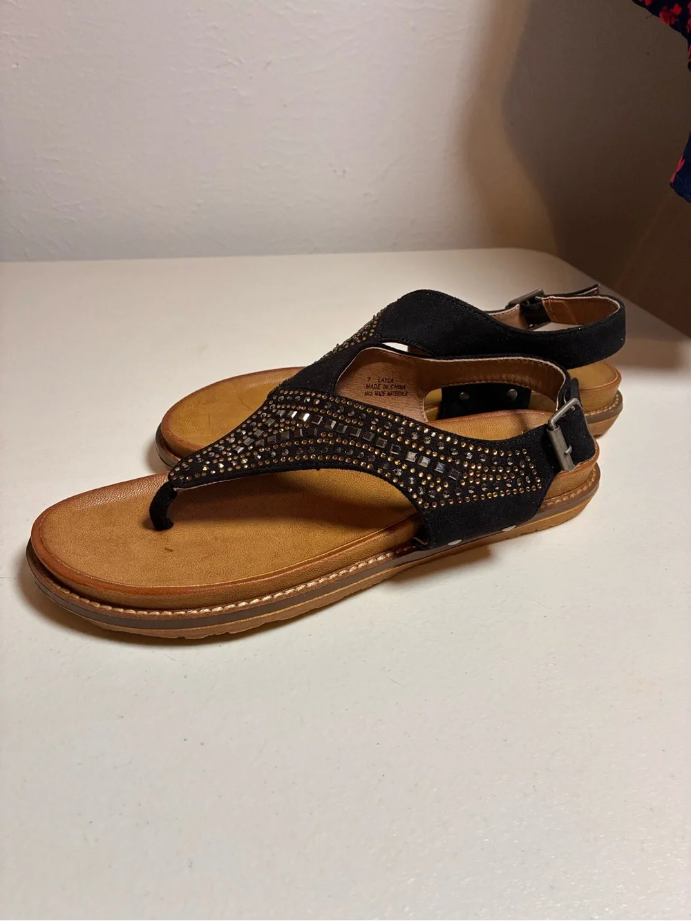 Boutique by Corky’s Layla size 7 Embellished Thong Sandals not wide